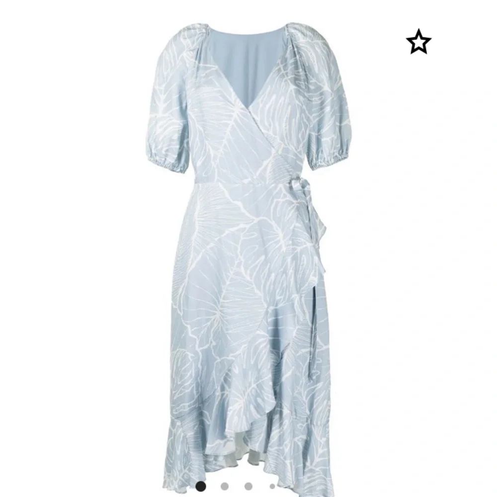 Marchesa Notte Short Puff Sleeve Dress - Picture 5 of 10